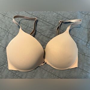 Victoria’s Secret. Uplift plunge bra. Tan. 34DD. Worn once.